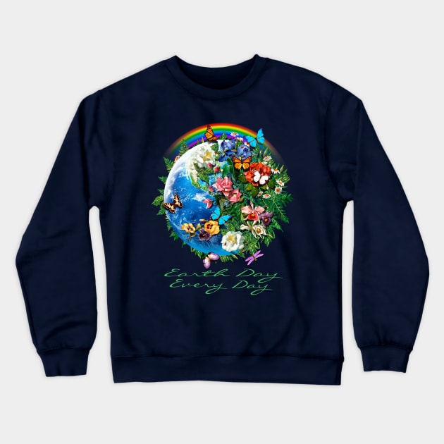 Earth Day Every Day Crewneck Sweatshirt by Artizan